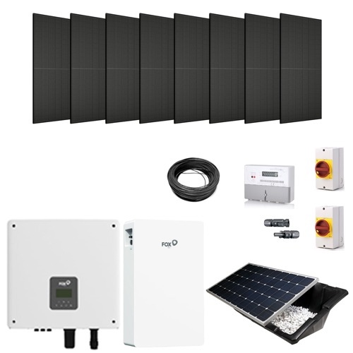 4.95kW (11 Panel) Hybrid Solar Power Kit with 5.76kWh Battery Storage (Renusol Console+ Tubs)