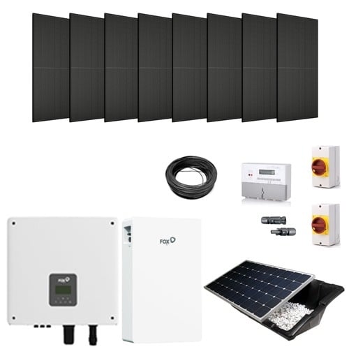 3.60kW (8 Panel) Hybrid Solar Power Kit with 5.76kWh Battery Storage (Renusol Console+ Tubs)