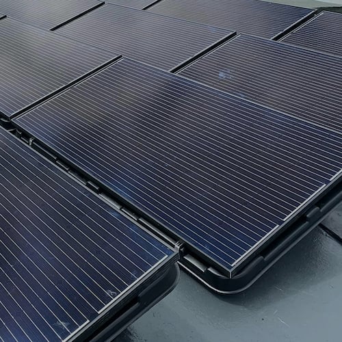 Plug-In Solar 2.55kW (2550W) DIY Solar Power Kit with Renusol Console+ Tubs (for Ground or Flat Roof)