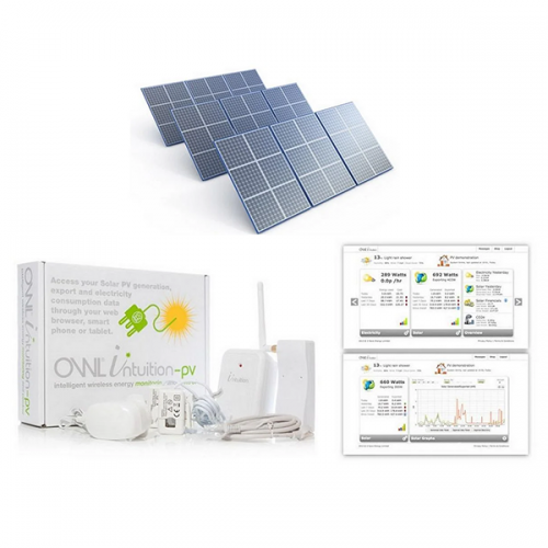 OWL Intuition PV Solar Energy Monitor Type 1 (with 3 X 130A CT Sensors and Y Cable)