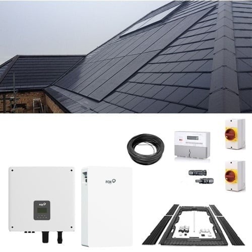 5.40kW (12 Panel) Hybrid Solar Power Kit with 23.04kWh Battery Storage (with GSE In-Roof Mounting System)