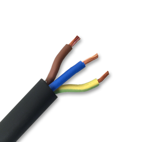 10mm² 3 Core Rubber Flexible AC Cable (Per Metre)