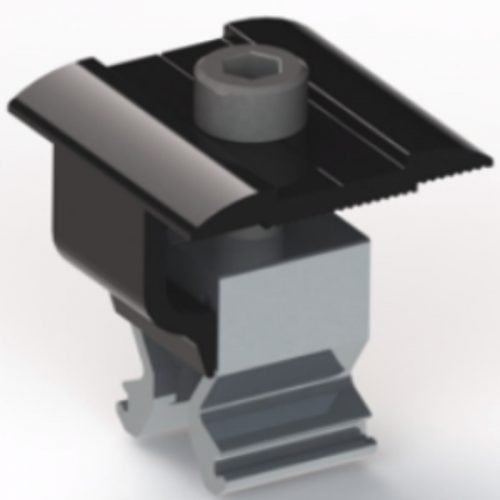 Fastensol Universal Mid and End Clamp (30-46mm Solar Panels) - Black