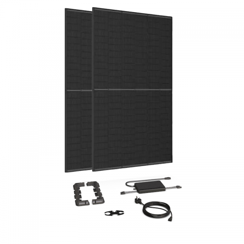 Bolt 920W, 2 Panel, Plug-In Solar Kit (with 800W Micro-Inverter) – with Flat Roof Mounts