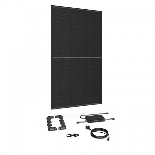 Bolt 460W, 1 Panel, Plug-In Solar Kit (with 800W Micro-Inverter) – with Flat Roof Mounts