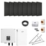 4.95kW (11 Panel) Hybrid Solar Power Kit with 5.76kWh Battery Storage (Adjustable Flat Roof/Ground Mounts)