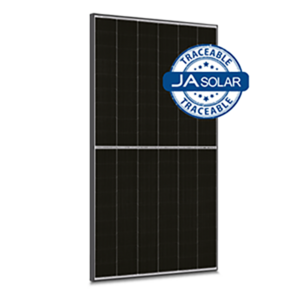 JA Solar 465W N-Type, Double Glass Monofacial LR Traceable, 54 Cell, Black Framed Solar Panel
