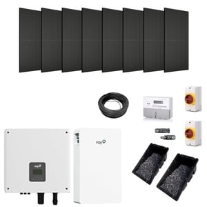3.60kW (8 Panel) Hybrid Solar Power Kit with 5.76kWh Battery Storage (Fastensol Trays)