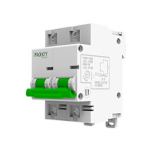 Projoy 100A, 160V 2-Pole DC MCB Battery Isolator (Din Rail Mounted)